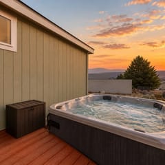 Hot Tub • Desert Tracks Family Getaway
